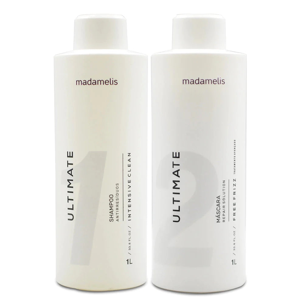 MadameLis Brazilian Keratin Treatment Ultimate Liss Progressive Brush Free Frizz Hair Treatment 2x1L - Madamelis