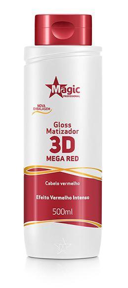 Magic Color Brazilian Keratin Treatment Brazilian Intense Red Effect 3D Mega Red Matrix Toning Gloss 500ml - Magic Color