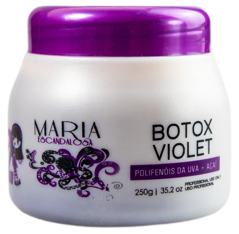 Maria Escandalosa Hair Mask Professional Treatment Tinting btox Violet Deep Hair Mask x Mask 250g - Maria Escandalosa