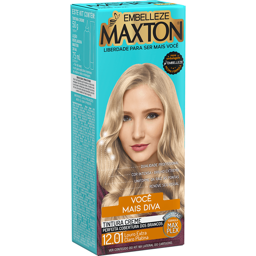 Maxton Hair Dye Maxton Hair Dye Blonde More Diva Extra Light Platinum Kit