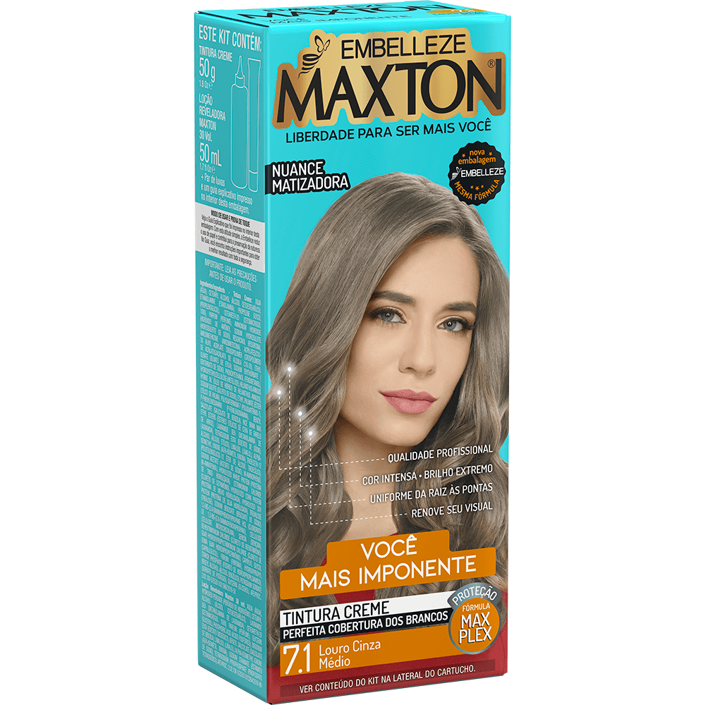 Maxton Hair Dye Maxton Hair Dye You Imposing Gray Average Blond Kit