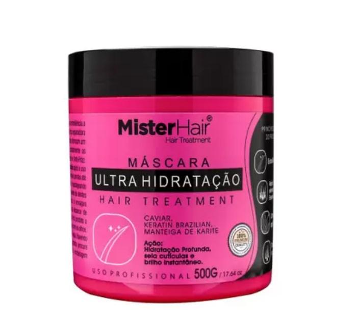 Mister Hair Hair Mask Ultra Hydration Brazilian Keratin Shea Caviar Treatment Mask 500g - Mister Hair