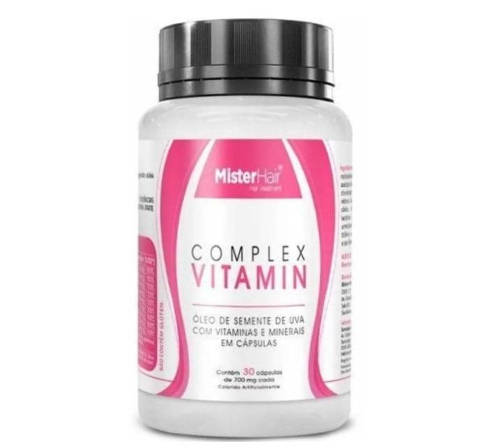 Mister Hair Hair Supplement Complex Vitamins Grape Seed Minerals Supplement 30x700mg Caps. - Mister Hair
