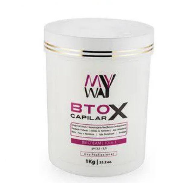 My Way Hair Straighteners Btox Hair BB Cream 10 in 1 Silkiness Moisturizing Smoothing 1Kg - My Way