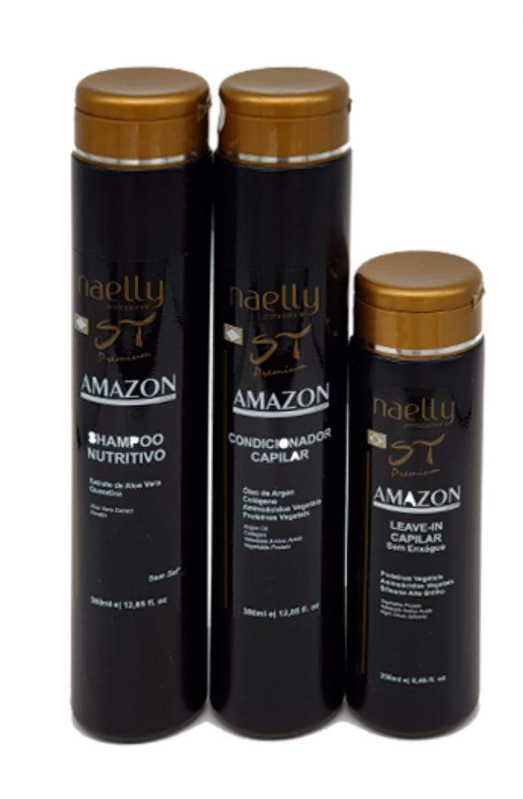 Naelly Brazilian Keratin Treatment Amazon Premium Home Care ST 3 produtcs - Naelly