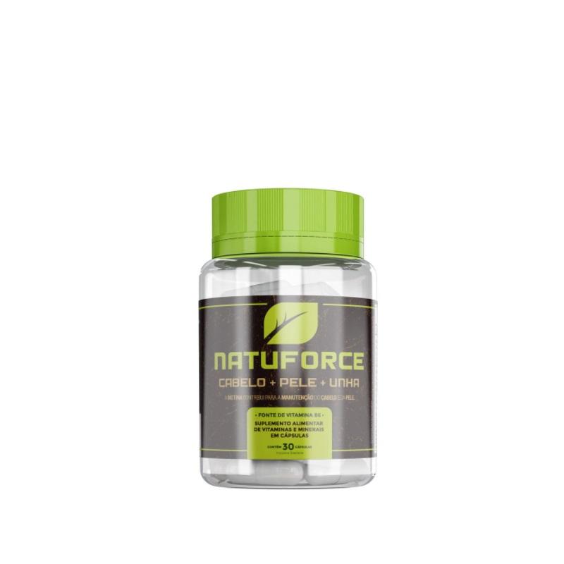 Naturale Vitamins & Supplements Natuforce Vitamins Nutrients Biotin Vitamin C Hair Growth 30 Caps. - Naturale