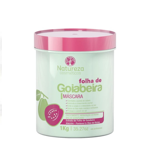 Natureza Cosmetics Hair Care Brazilian Goiaba Guava Leaf Extreme Moisturizing Mask 1Kg - Natureza Cosmetics