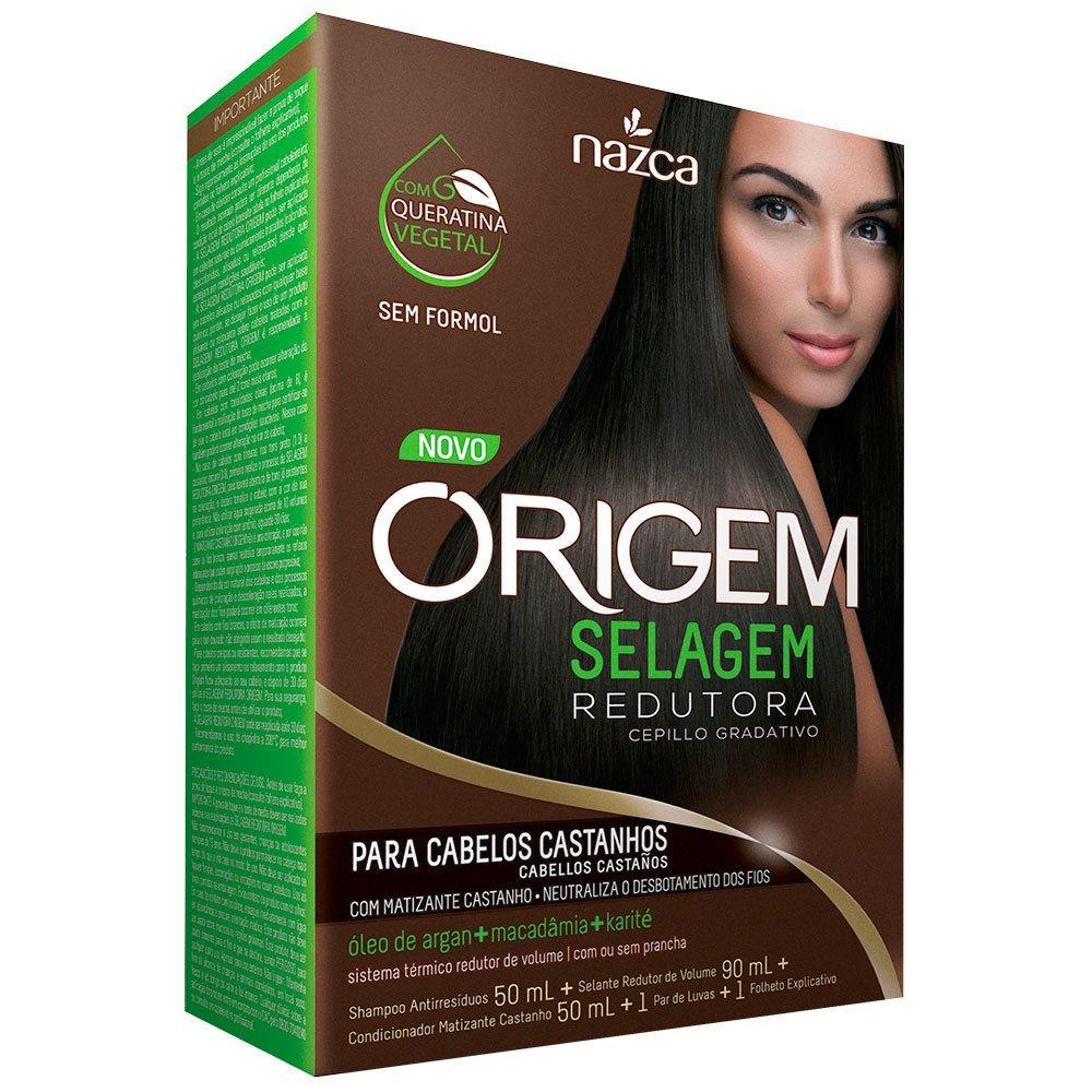 NAZCA Hair Treatment Kit Selagem Redutora Origem Cabelos Castanhos / Sealing Kit Reducing Origin Hair Brown