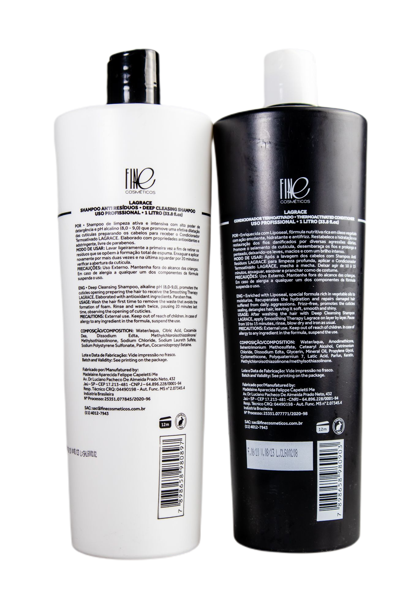 Op'S Cosmetics Brazilian Keratin Treatment Professional Progressive Brush Brazilian Blowout Treatment 2x1L - La Grace