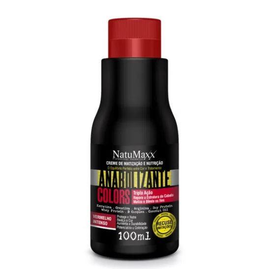 Other Brazilian Keratin Treatment Anabolic Colors Intense Red Tinting Nutrition Hydration Cream 100ml - Natumaxx