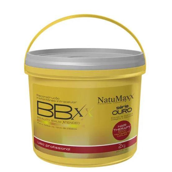 Other Brazilian Keratin Treatment Beauty Xtended Gold Series Therapy Reconstruction Balm BXXX 2Kg - Natumaxx