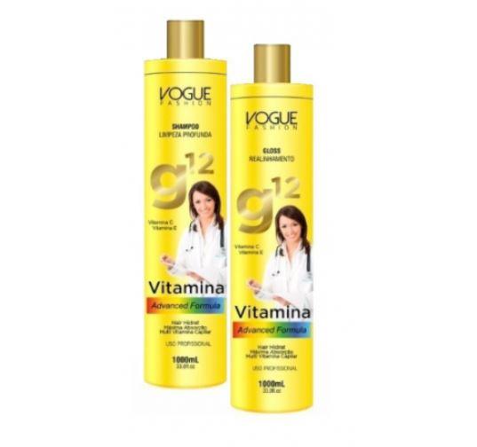 Other Brazilian Keratin Treatment Vitamins Advanced Formula Hair Alignment Treatment G12 Kit 2x1L - Vogue Fashion