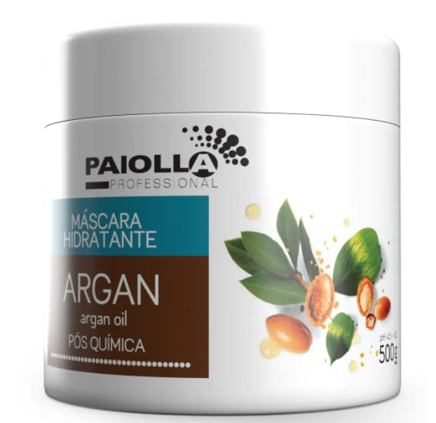 Paiolla Hair Care Argan Post Chemistry Hair Revitalizing Moisture Treatment Mask 500g - Paiolla
