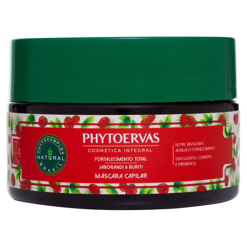 Phytoervas Hair Color Removers Phytoervas Hair Mask Total Strengthening Jaborandi and Buriti 220ml