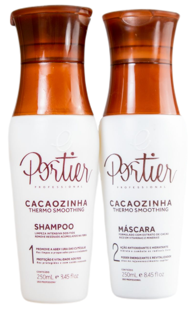 Portier Brazilian Keratin Treatment Cacao Thermo Smoothing Anti Aging Kit 2x250ml - Portier