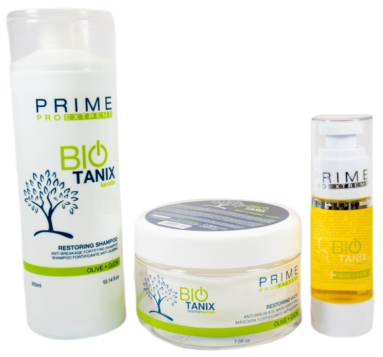 Prime Pro Extreme Hair Treatment Bio Tanix Restoring Hair Treatment Kit 3 Products - Prime Pro