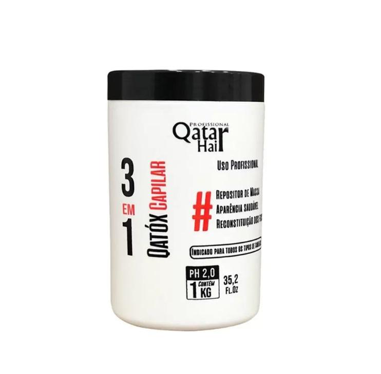 Qatar Hair Brazilian Keratin Treatment Btox Mass Replenisher 3 in 1 Treatment Reconstruction Mask 1kg - Qatar Hair