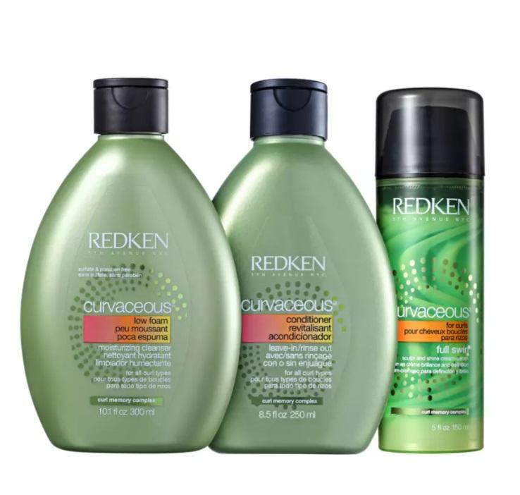 Redken Brazilian Keratin Treatment Curvaceous Curly Wavy Hair Curl Memory Complex Treatment Kit 3 Itens - Redken