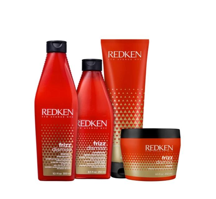 Redken Brazilian Keratin Treatment Frizz Dismiss Babaçu Oil Nourishing Moisturizing Treatment Kit 4 Itens - Redken