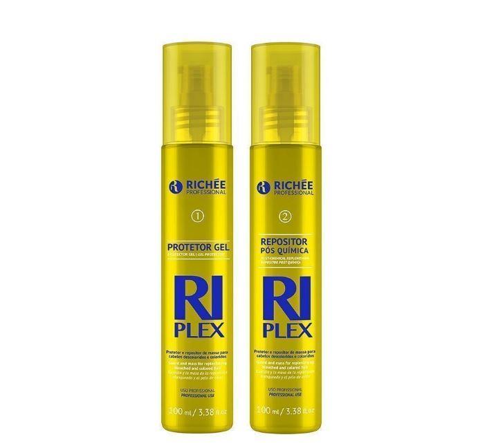 Richée Brazilian Keratin Treatment Professional Riplex Protector Mass Replenisher Treatment 2x100ml - Richée