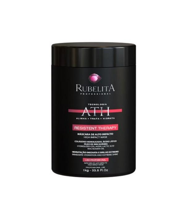 Rubelita Brazilian Keratin Treatment ATH High Impact Resistent Hair Moisturizing Alignment Mask 1Kg - Rubelita