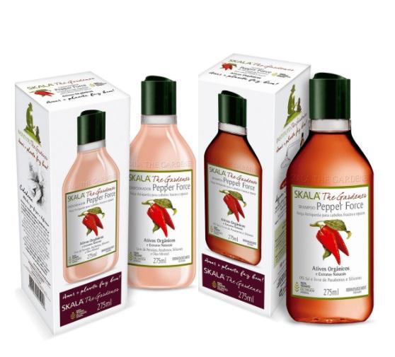 Skala Brazilian Keratin Treatment The Gardeners Pepper Force Red Paprika Organic Actives Treatment 2x275ml   Skala