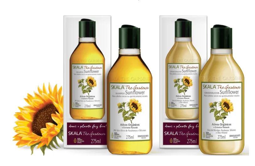 Skala Brazilian Keratin Treatment The Gardeners Sunflower Vitamins A & E Organic Actives Treatment 2x275ml   Skala