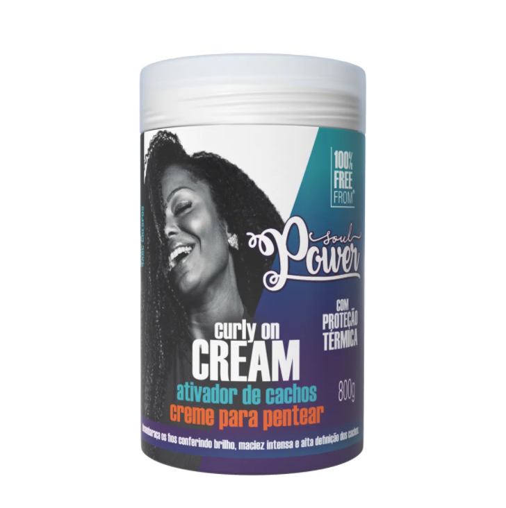 Soul Black Hair Care Curly On Cream Thermal Protection Combing Cream Hair Mask 800g - Soul Black