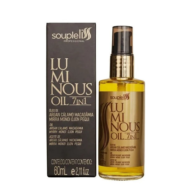 Souple Liss Hair Care Professional Luminous Hair Finisher Nutrition Leave-in Treatment Oil 60ml - Souple Liss