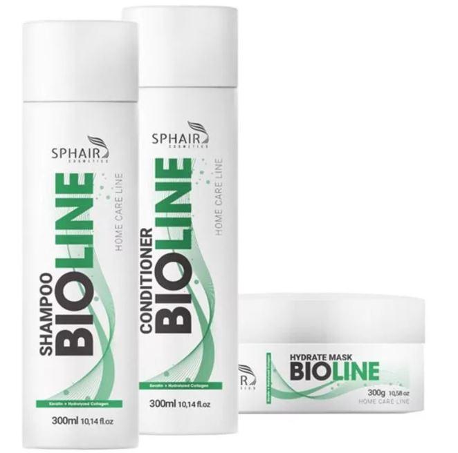 Sphair Home Care Bioline Organic Home Care Maintenance Hair Treatment Kit 3 Products - Sphair