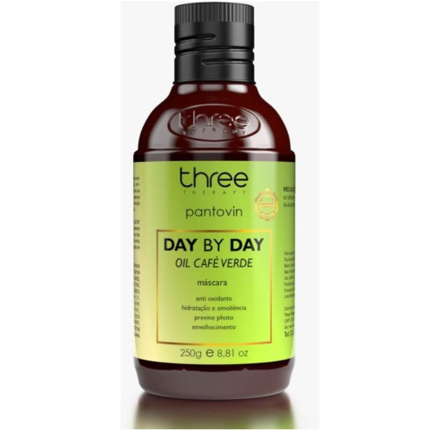 Three Therapy Hair Care Hair Hydration Mask Day By Day Pantovin Green Coffee 250g - Three Therapy
