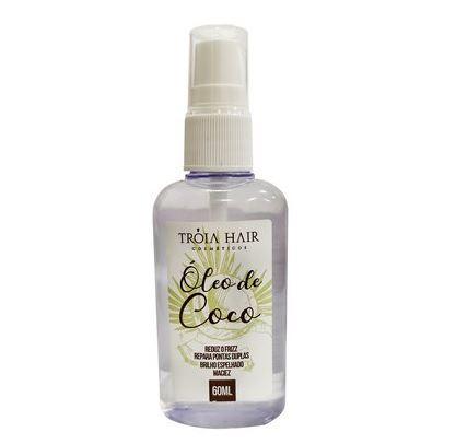 Troia Hair Brazilian Keratin Treatment Coconut Oil Hydration Shine Protective Nourishing Finisher 60ml - Troia Hair