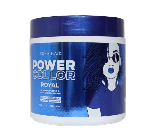 Troia Hair Hair Mask Power Collor Royal Toning Tinting Argan Ojon Vitamin E Mask 500g - Troia Hair