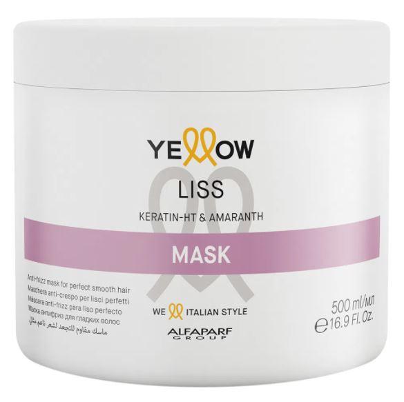 Yellow Hair Mask Keratin-HT Amaranth Italian Style Liss Conditioning Mask 500ml - Yellow