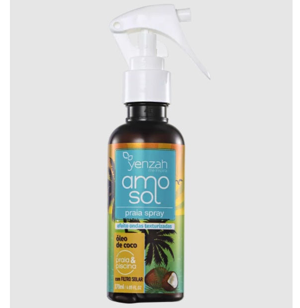 Yenzah Hair Care Amo Sol Beach Pool Texturizing UV Sun Protection Coconut Spray 120ml - Yenzah