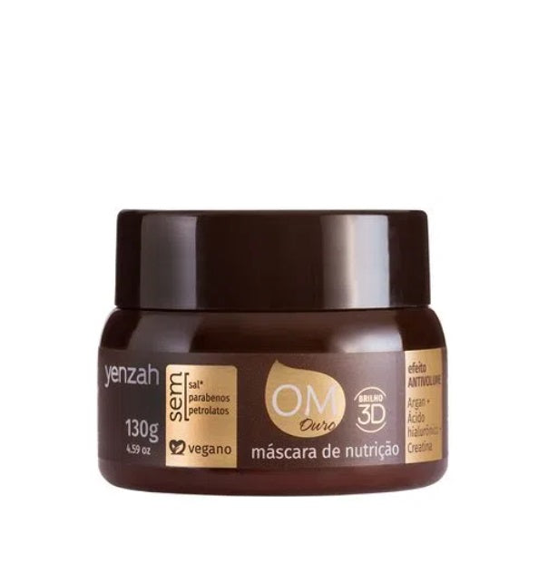 Yenzah Hair Care OM Gold Hyaluronic Acid Creatine Argan Hair Nourishing Mask 130g - Yenzah
