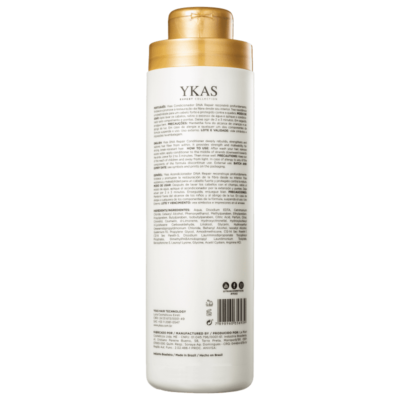 YKas Brazilian Hair Treatment DNA Repair For Damaged Hair / Pos Chemical  Conditioner 1000ml - YKAS