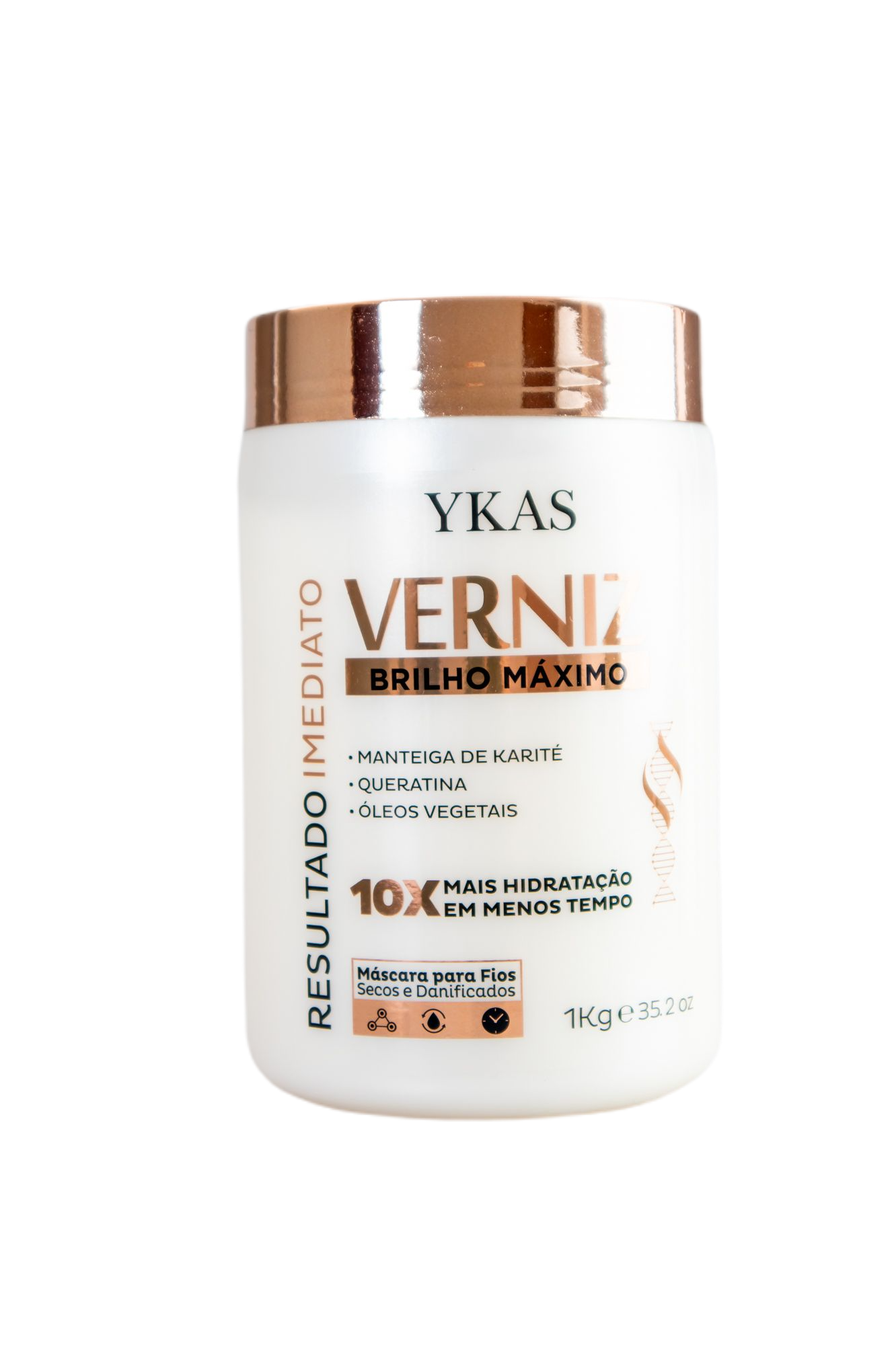 Ykas Hair Mask Varnish Bath Immediate Keratin Shea Butter Oils Hair Treatment Mask 1Kg - Ykas