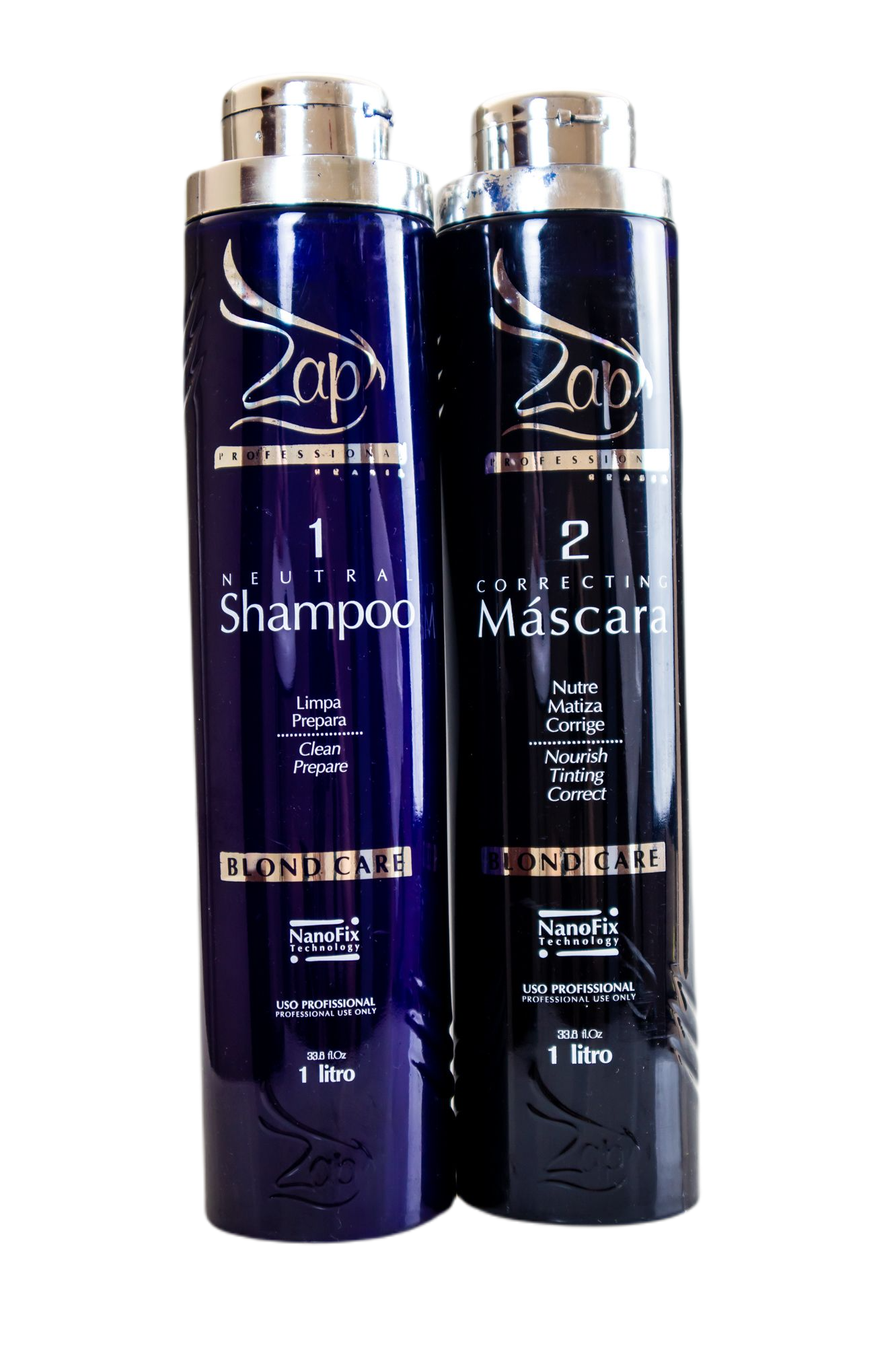 Zap Cosmetics Brazilian Keratin Treatment Blond Care Treatment Kit 2x1L - Zap Cosmetics
